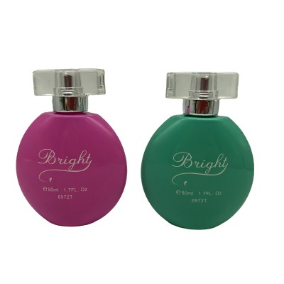 50ml Colorful Round Parfum Glass Bottle