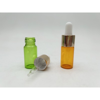 5 ml Glass Tube Bottle With Aluminium Dropper