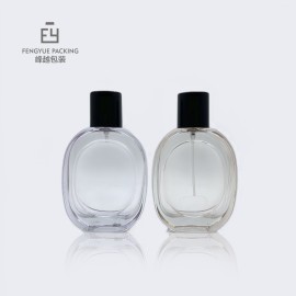Square Flat Custom Perfume Glass Bottle 70ml