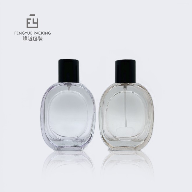 Square Flat Custom Perfume Glass Bottle 70ml