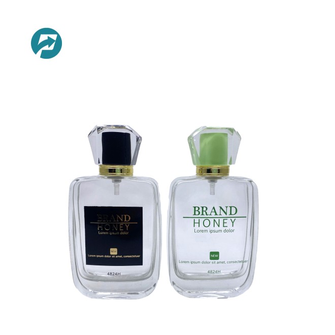 Square Perfume Glass Bottle 110ml