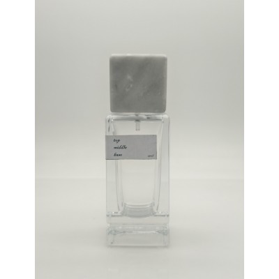 50ml square Custom Glass Perfume Bottle