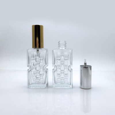 Customized Bottle Body Pattern Perfume Glass Bottle 30ml