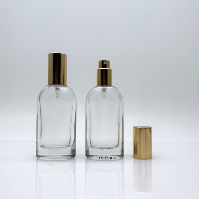 Cylindrical Custom Color Silk Screen Glass Perfume Bottle 30ml