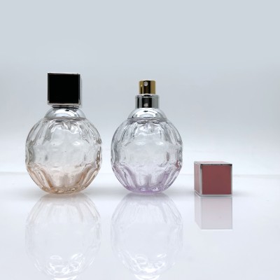 Custom Glass Perfume Bottles  Gradient Colors 50ml