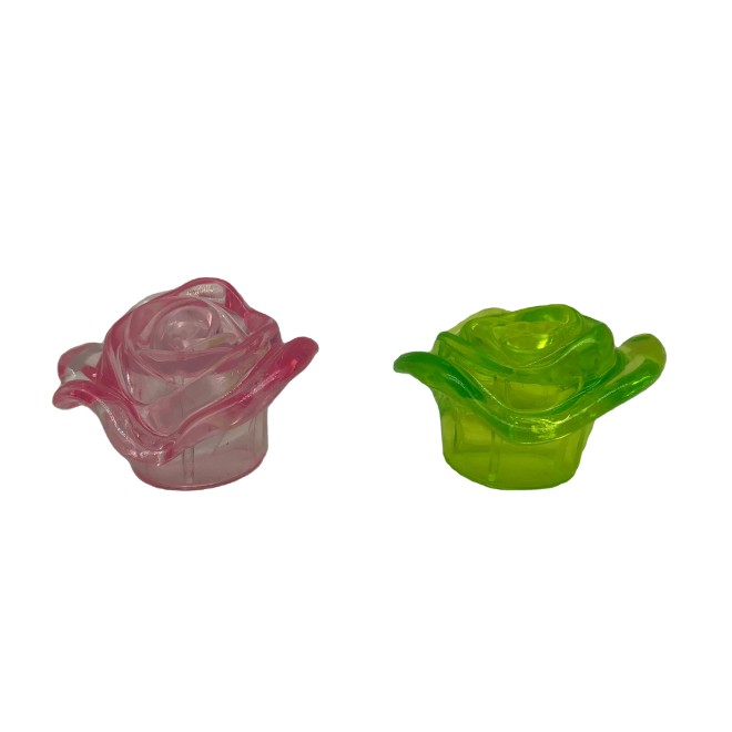 35ml Colorful Fancy Lady Parfum Glass Bottle with Flower Shape Cap