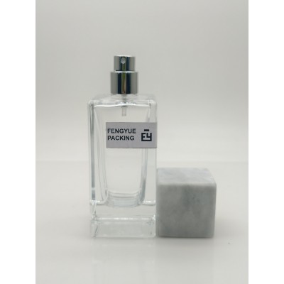 50ml square Custom Glass Perfume Bottle