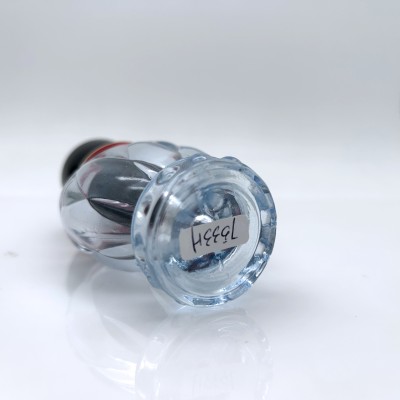 Tall Glass Perfume Bottle in Small Shape and Custom Color 30ml