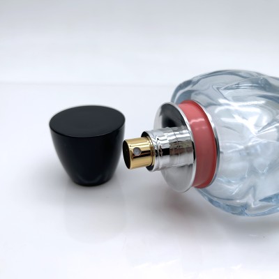 Tall Glass Shape Large Custom Color Glass Perfume Bottle 110ml