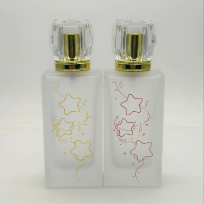 50ml square Custom Glass Perfume Bottle