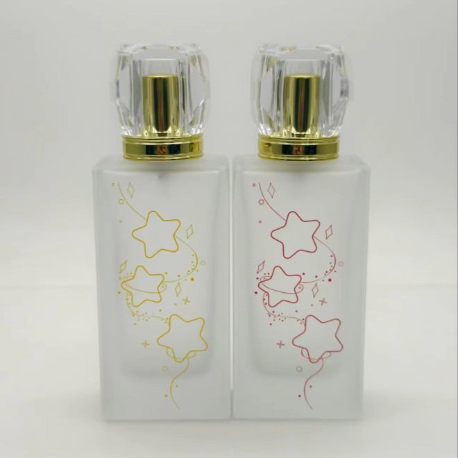 50ml square Custom Glass Perfume Bottle