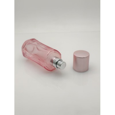 Irregular Cylindrical Custom Glass Perfume Bottle 45ml