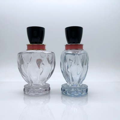 Tall Glass Shape Large Custom Color Glass Perfume Bottle 110ml