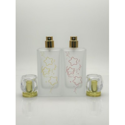 50ml square Custom Glass Perfume Bottle