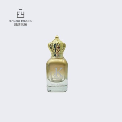 50ml 100ml High Quality Perfume Glass Bottle with Crown Cap