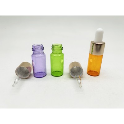 5 ml Glass Tube Bottle With Aluminium Dropper