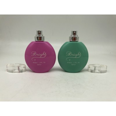 50ml Colorful Round Parfum Glass Bottle