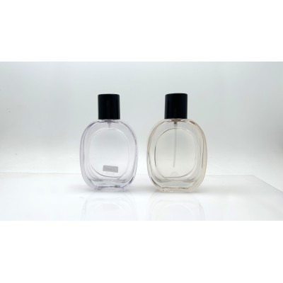 Square Flat Custom Perfume Glass Bottle 70ml