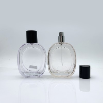 Square Flat Custom Perfume Glass Bottle 70ml