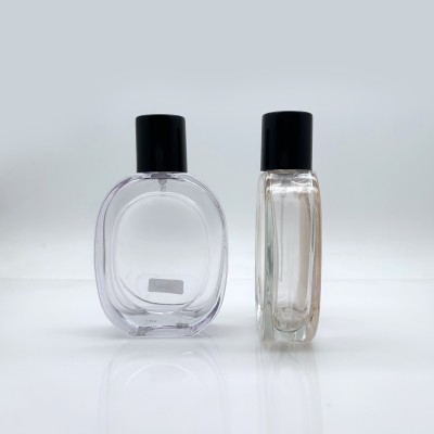 Square Flat Custom Perfume Glass Bottle 70ml