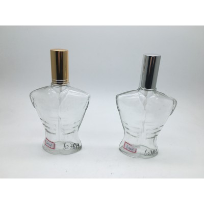 100ml Man Body Shaped Perfume Glass Bottle Empty