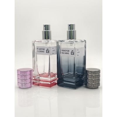50ml square Custom Perfume Glass Bottle