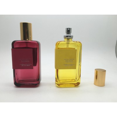 100ml Brand Perfume Glass Spray Bottle with Aluminum Cap