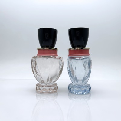 Tall Glass Perfume Bottle in Small Shape and Custom Color 30ml