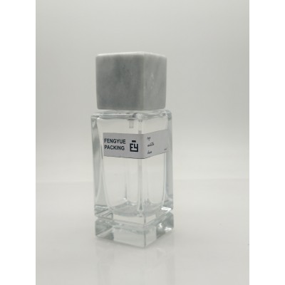50ml square Custom Glass Perfume Bottle