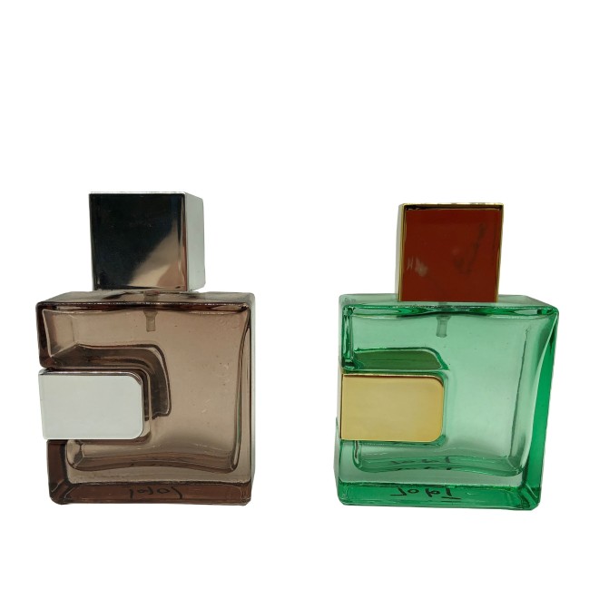 50 ml Square Refillable Glass Perfume Bottle  for Men