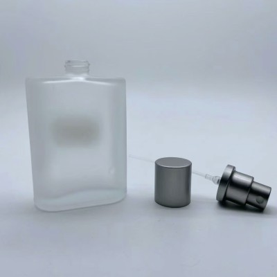 50ml Frosted Perfume Refill Bottle with Screw Pump Sprayer