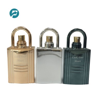 35ml Lock Shaped Perfume Glass Bottle Manufactures