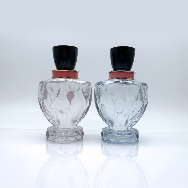 Tall Glass Shape Large Custom Color Glass Perfume Bottle 110ml