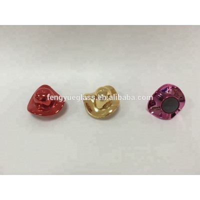 30ml زجاجة زجاجية على شكل جسم المرأة الملونة مع قبعة