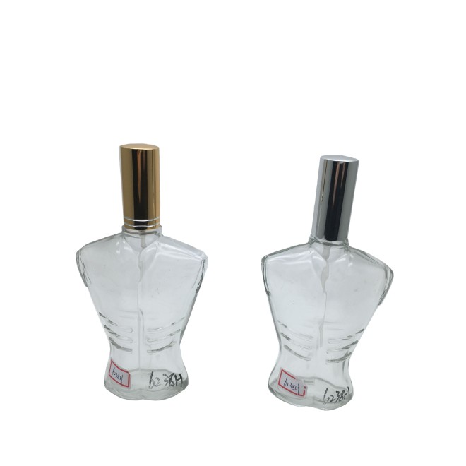 100ml Man Body Shaped Perfume Glass Bottle Empty