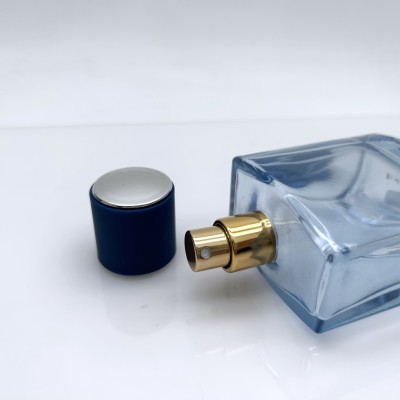 Square Glass Perfume Bottle With Specified Color With Box  60ml