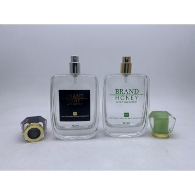 Square Perfume Glass Bottle 110ml