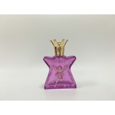 Star Shaped Perfume Glass Bottle with Crown Cap
