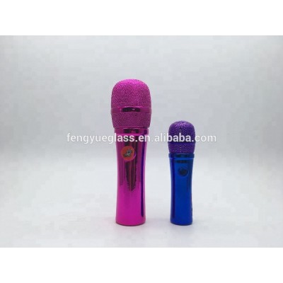 Microphone Shape 20ml Mini Colorful Perfume Glass Bottle Manufacturer in China