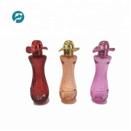 30ml Colorful Women Body Shaped Perfume Glass Bottle with Hat Cap