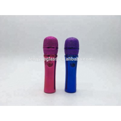 Microphone Shape 20ml Mini Colorful Perfume Glass Bottle Manufacturer in China