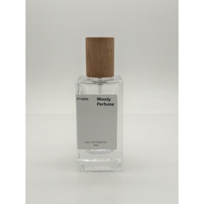 45ml square Custom Sticker logo Perfume Glass Bottle