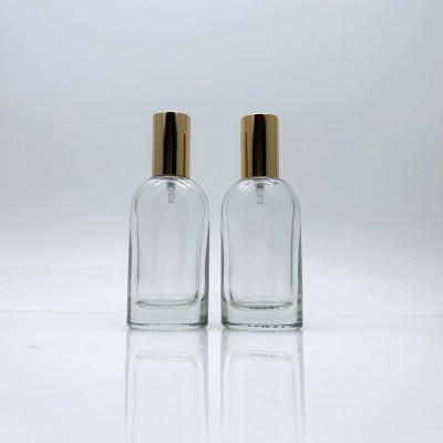 Cylindrical Custom Color Silk Screen Glass Perfume Bottle 30ml