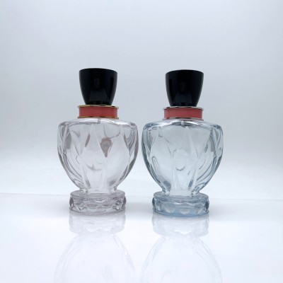 Tall Glass Perfume Bottle in Small Shape and Custom Color 30ml