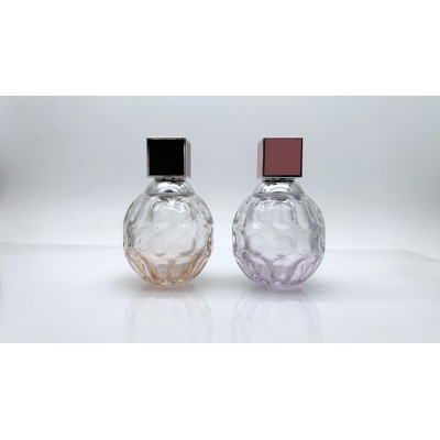 Custom Glass Perfume Bottles  Gradient Colors 50ml