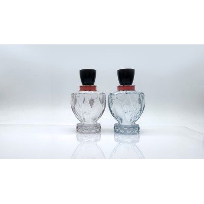 Tall Glass Shape Large Custom Color Glass Perfume Bottle 110ml
