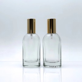 Cylindrical Custom Color Silk Screen Glass Perfume Bottle 30ml