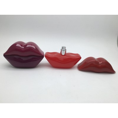 30ml 60ml الشفاه شكل زجاجة عطر مثير للعناية الشخصية