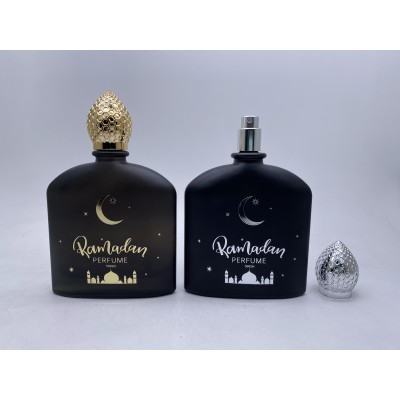 100ml Black Arabic Perfume Bottle with Luxury Cap