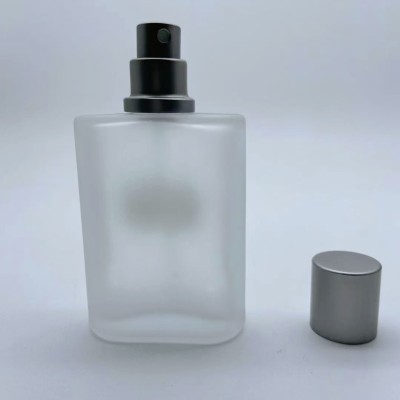 50ml Frosted Perfume Refill Bottle with Screw Pump Sprayer
